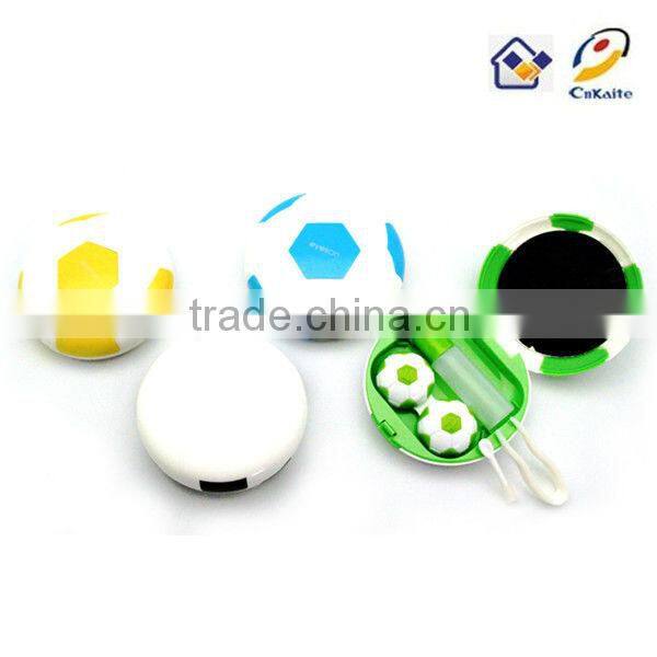 Football led lens holder case for contact lens