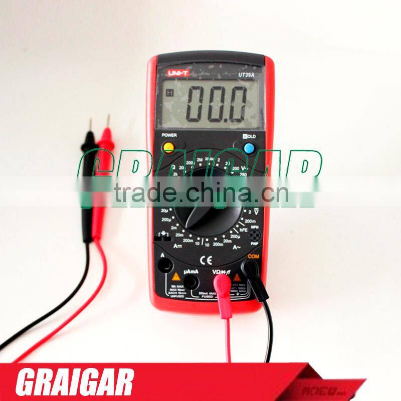 General Digital Multimeters UNI-T UT39A AC DC Voltage and Current Manual Range Handheld Portable multimeter