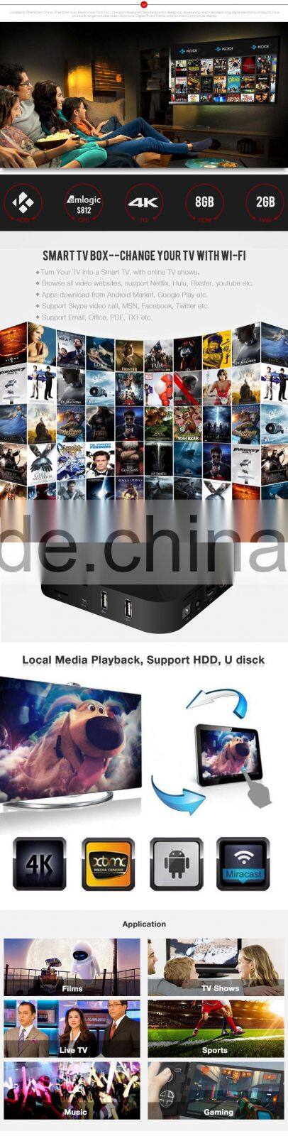 2016 Newest factory android tv box 5.1