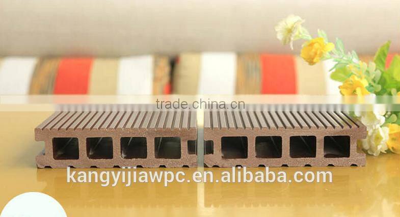 Factory Outlets Wood looking HDPE outdoor decking flooring