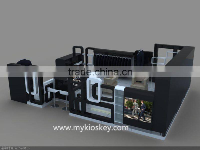 Factory supplier clothes kiosk,clothes display showcase for sale
