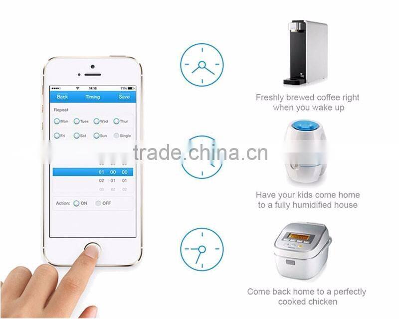 0930001 Wi-Fi Smart computer controlled power socket Outlet Plug Turn ON/OFF Electronics from Anywhere