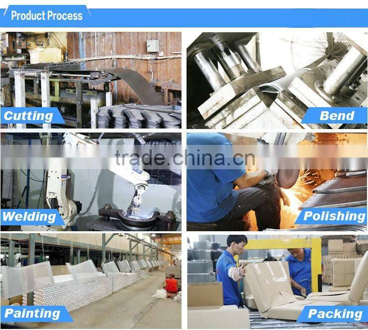 2016 Red Leather Metal Hospital Waiting Room Chairs with armrest