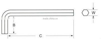 Hot Product 9 PCS Metric and SAE Hex Key Set Hand Tool