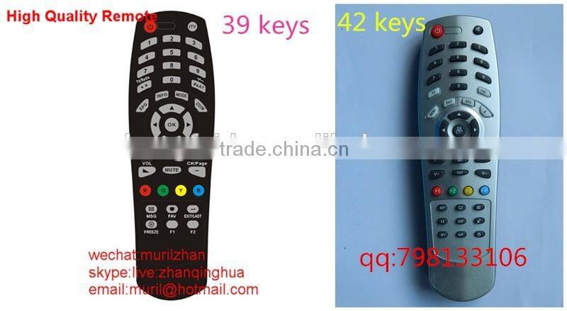 High Quality Black/Golden 39,42 Keys RCW-STB-NEW5 TV REMOTE CONTROL for Romania market,RK102 Turkey market