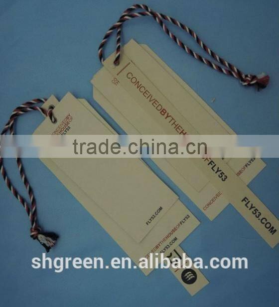 Old fashionable wrinkle/crinkle kraft paper hangtag