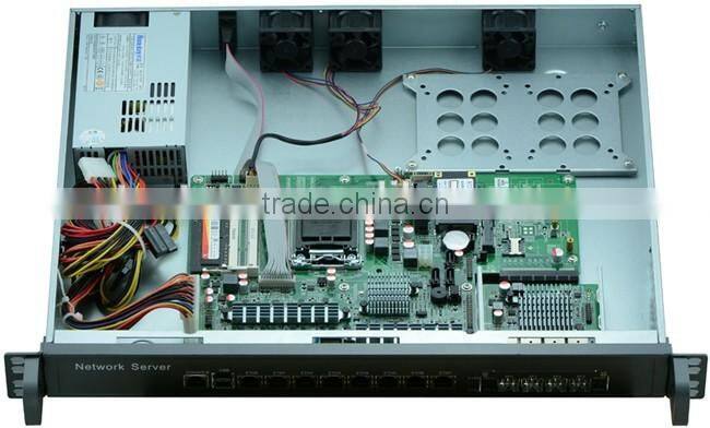8 LAN Firewall barebone,1U high function router with SFP port