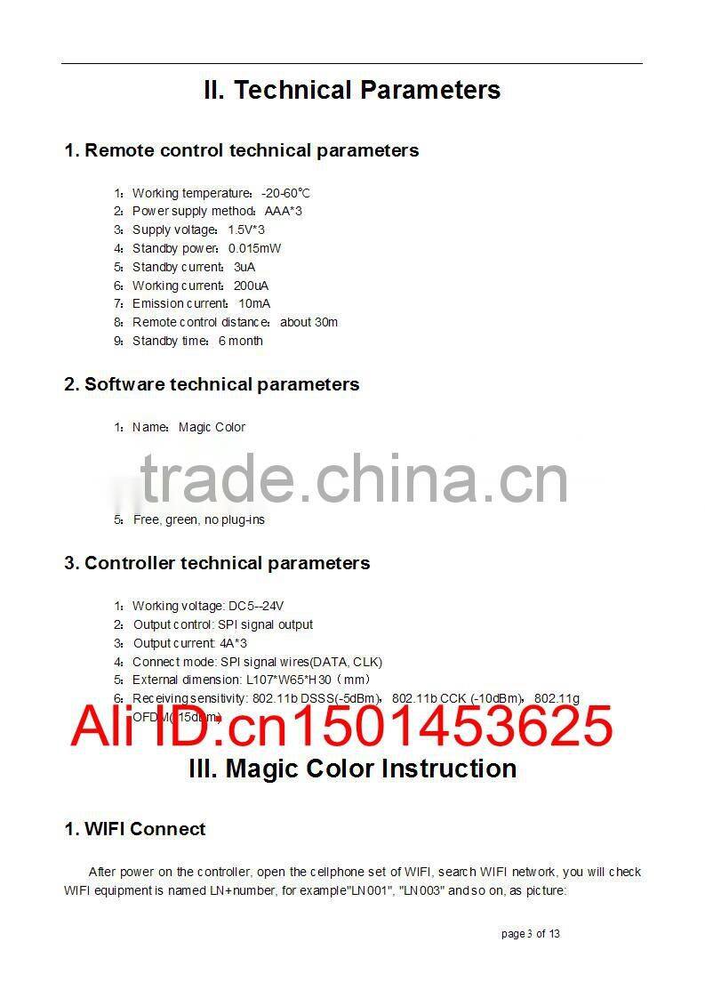 support android / ois system wifi led dali controller