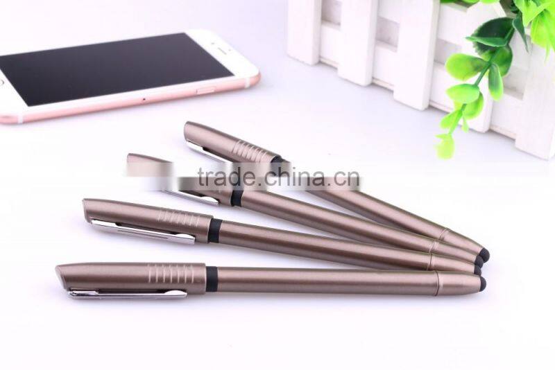 Wrinting smooth promotional Stylus touch gel pen with ink refill