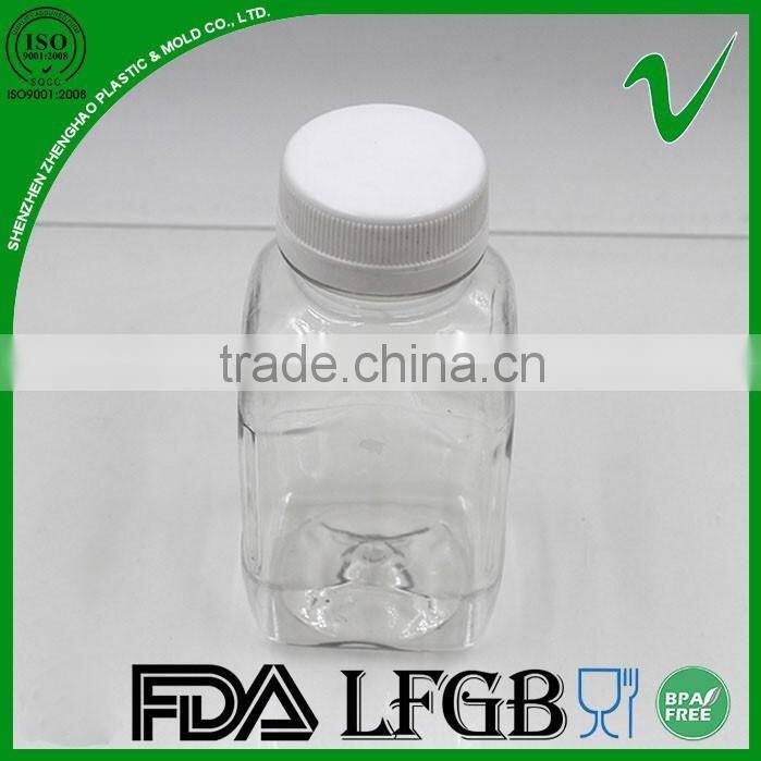 8oz clear empty plastic bottle for cold pressed juices