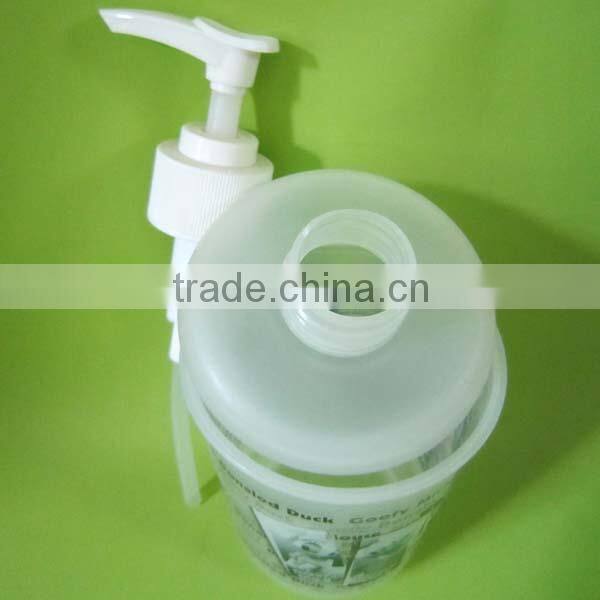PP Plastic Shampoo Bottle with Cup Cap