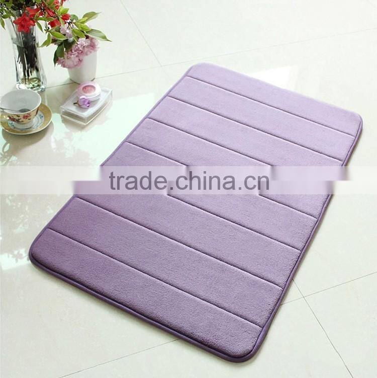 coral fleece memory foam bath mat