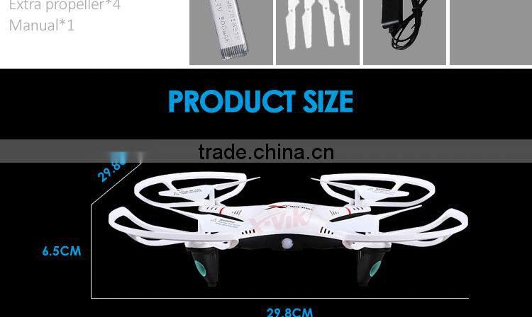 X-VIKI L6039 2.4G 4CH 6 Axis Gyro Headless Mode RC Quadcopter Camera RTF