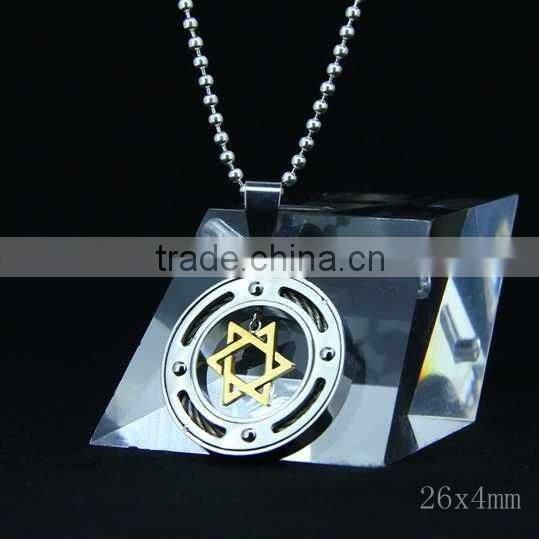 Fashion Design Natural Fine Citrine Siver Pendant For Men and Women