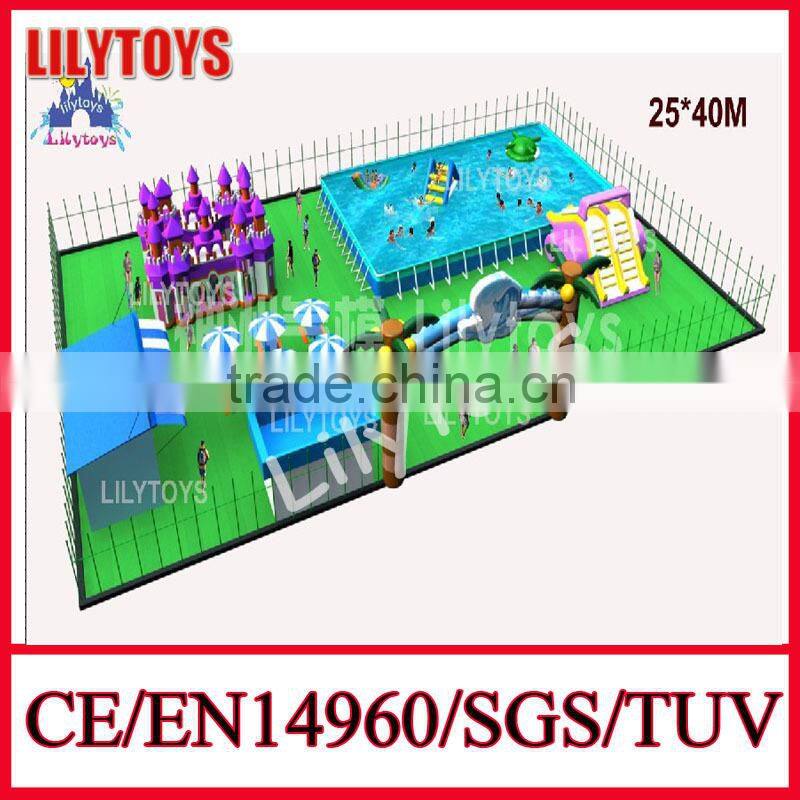 water park projects,outdoor giant inflatable fun city,inflatable amusement water park,inflatable fun land