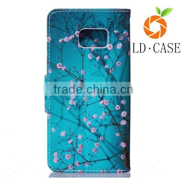 Customized PU Left and right open Blank Sublimation cell phone holster for samsung note 7