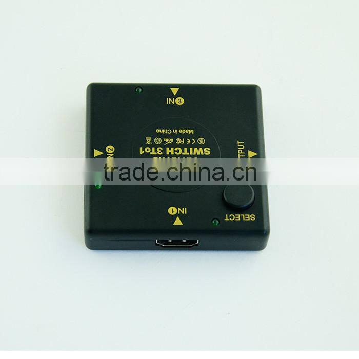 3 in 1 out 4K Ultra HD HDMI Switch Switcher Splitter Converter