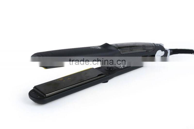 Electric steam hair flat iron hair straightener