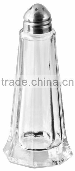 Tower type glass spice bottle jar