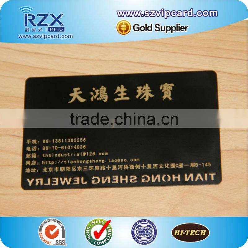 exquisite metal business card printing with magnetic stripe