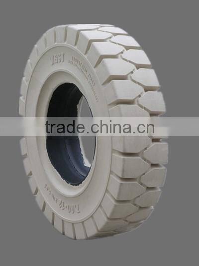 Top quality Non marking tires forklift solid rubber tires Yantai WonRay solid tires factory
