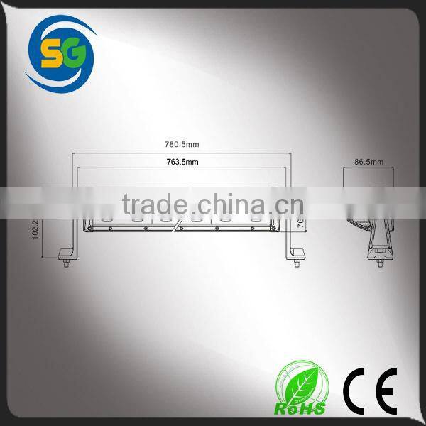 31.5 inch Offroad LED Light Bar 4x4 Offroad IP67 140w Coated LED Light Bar for ATV