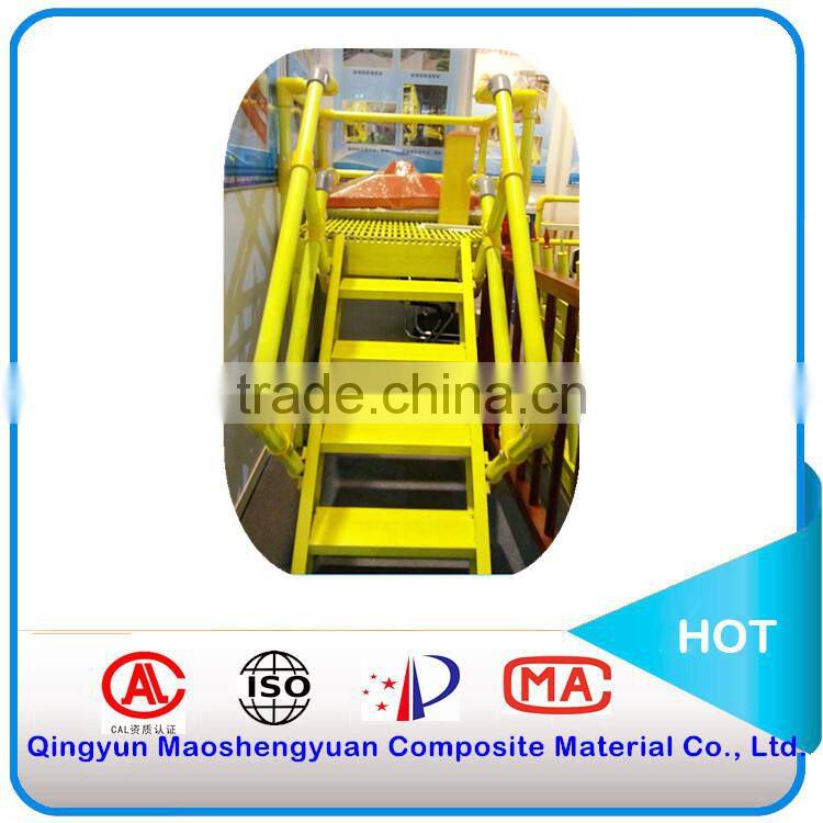 Anti-corrosion GRP FRP platform ladder