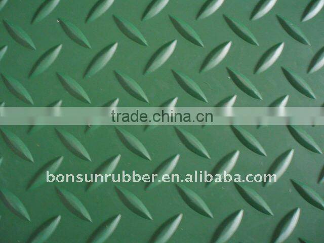 3mm thick anti-slip stud flooring rubber mats
