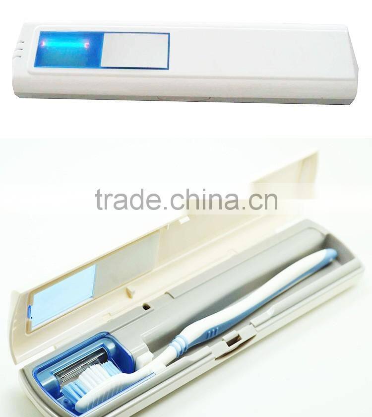 Travel UV Toothbrush disinfector Sanitizer and Holder