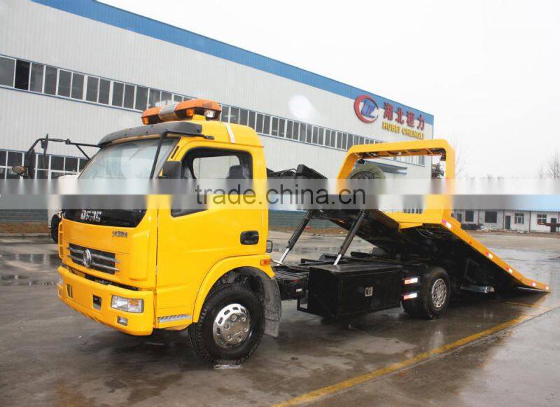 DFAC 7ton dlk flat manual color wrecker truck