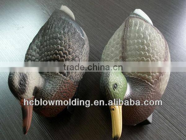 OEM Blow Molding Plastic Duck Decoy Hunting HDPE Foraging Duck