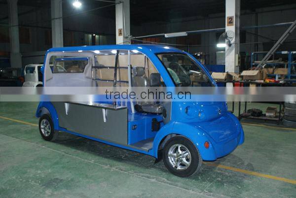48V4.2KW 2 seats electric mobile street food vending cart beverage vending cart for sale