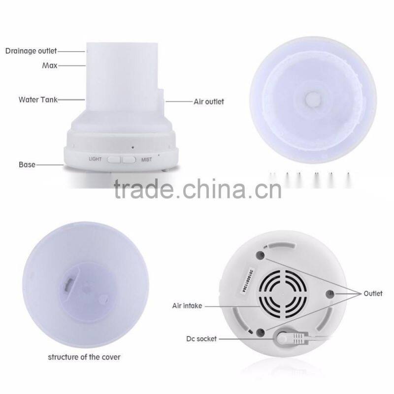120ML home ultrasonic aroma diffuser portable usb essential oil mist humidifier diffuser diffuser with led light