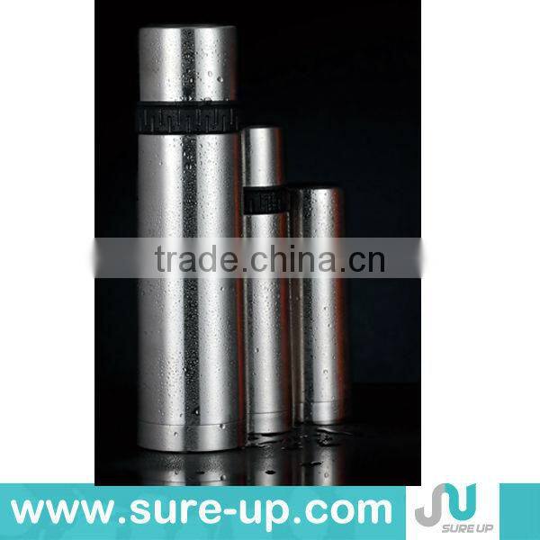 Double cups unbreakable stainless steel vacuum flask juice bottle (FSUR)