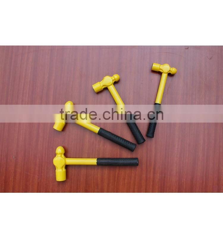 Ball peen hammer with wooden handle