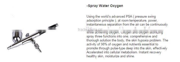 2017 Hot sale high quality hydro dermabrasion skin moisturizing spray water oxygen jet peel machine