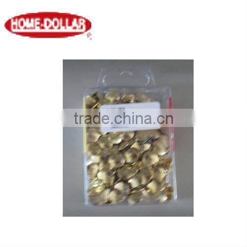 250 punaises Boxable Goldtone Thumbtacks, 250-Count Box