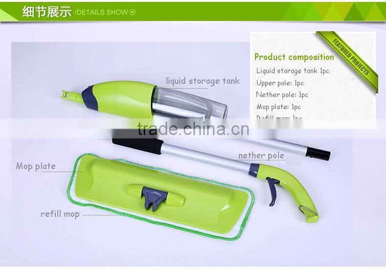 Microfiber Spray Mop Professional Floor Cleaning Wet Dust Kit for House, Kitchen, Hardwood