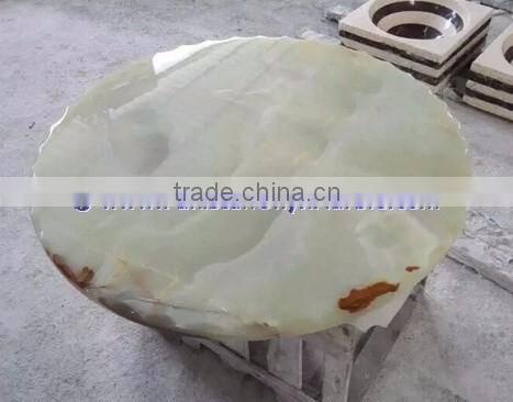 EXPORTER OF LIGHT GREEN ONYX TABLE TOPS COLLECTION