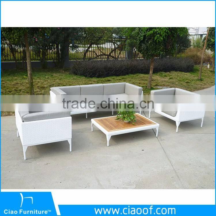 Low Price Sofa Set Outdoor Wicker Furniture Webbing