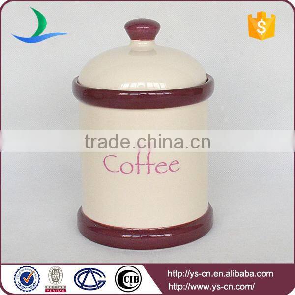2015 ceramic biscuit tea sugar and coffe storage jars factory