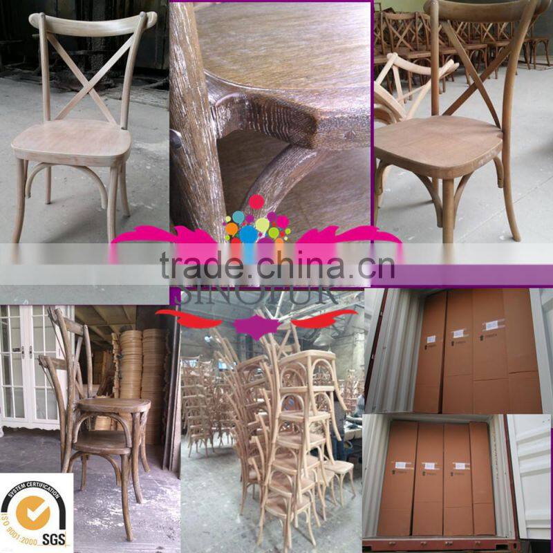 Hot sale cross back chair in oak