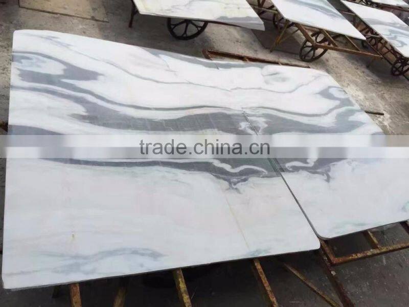 panda white marble stone for table top
