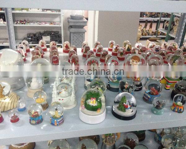 Custom plastic snow globe with photo insert