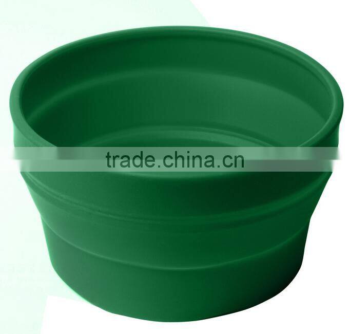 silicone collapsible travel bowls for your dog&silicone collapsible pet bowl&silicone dog bowl