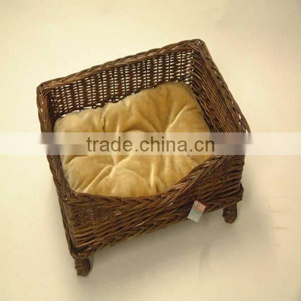 2014 Hot High Quality cheap wicker/willow dog bike basket