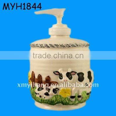 ceramic shell shape lotion hand pump