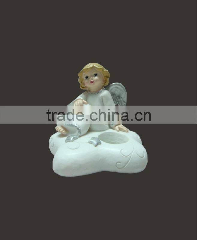 popular figurine decorative resin christmas angel