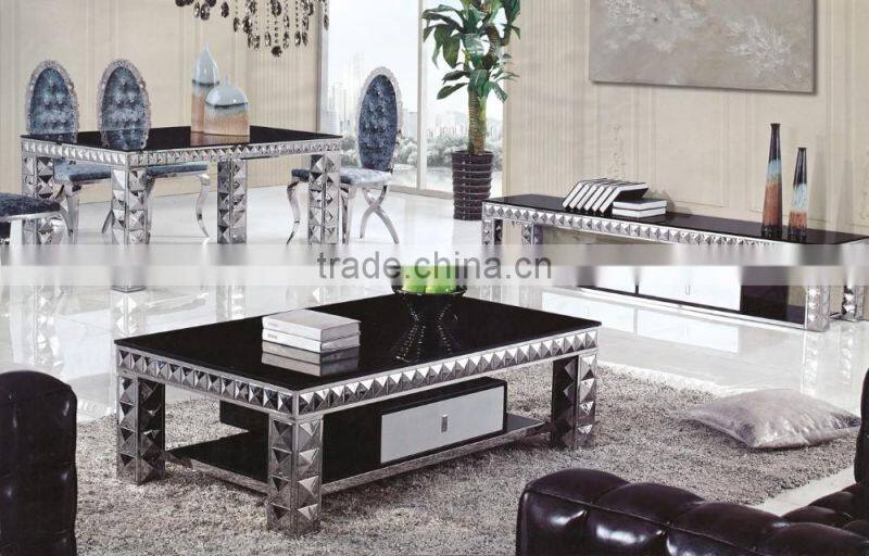 Glass tv unit tv stand with marble top