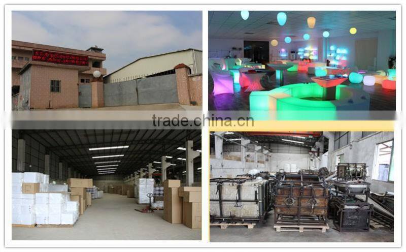 Waterproof led bar furniture big size table,portable bar counter table with RGBW